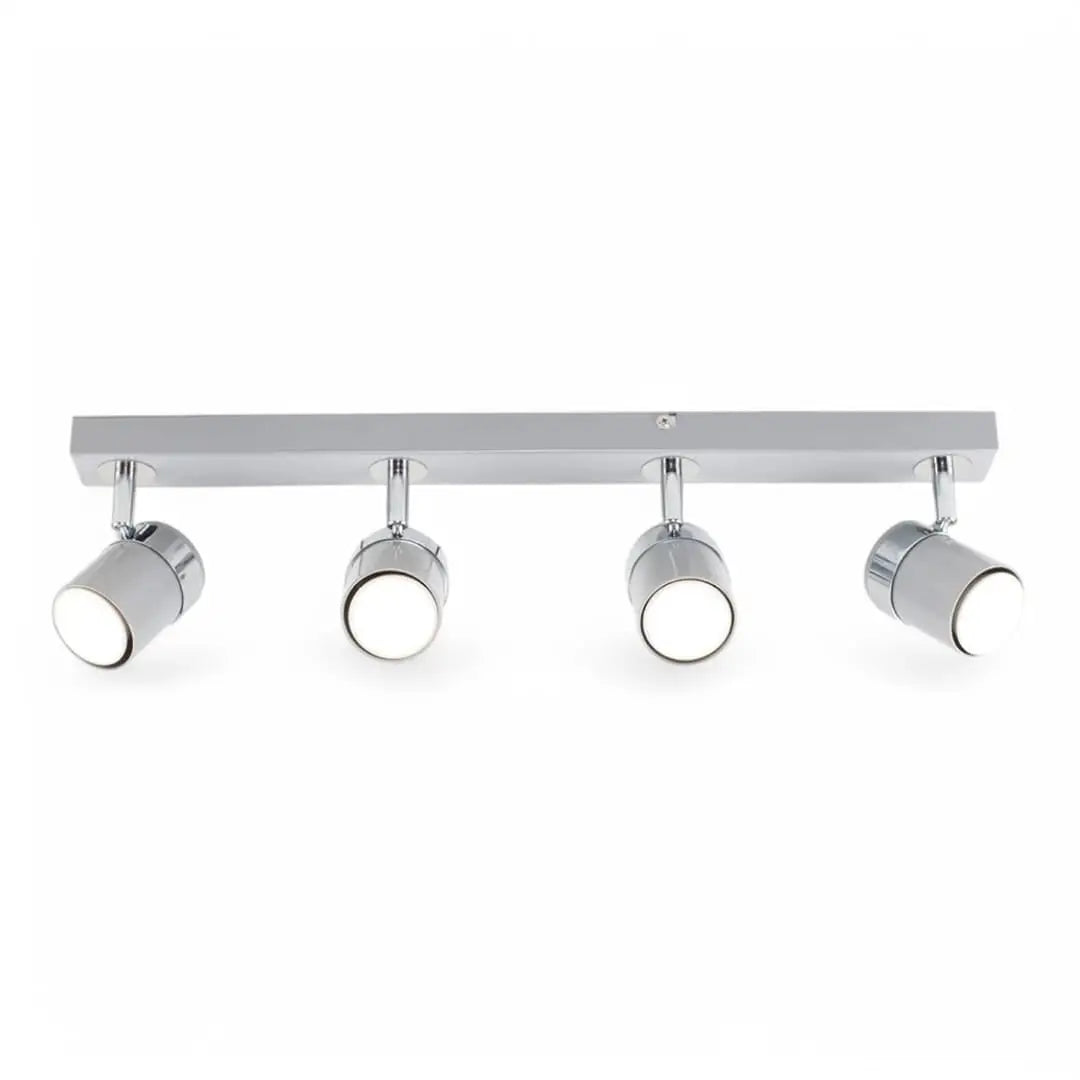 4 Way Ceiling Spotlight Adjustable Kitchen Bar Spot Light LED GU10 Bulbs Lamp - The royce furnishings