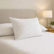 British Wool Adjustable Quilted Cotton Pillow